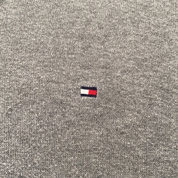 Tommy Hilfiger Gray crew neck sweater cotton - Picture 4 of 5
